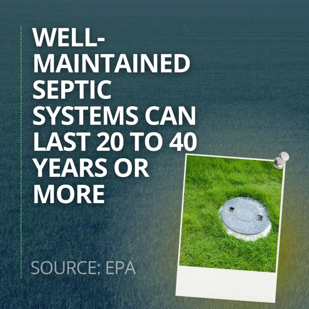 average septic tank lifespan